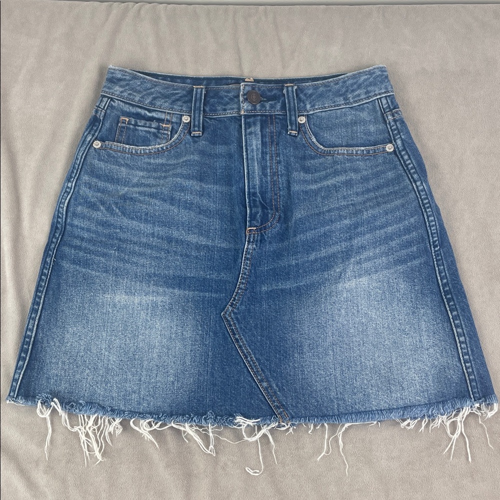 A+F Raw Hem Denim Miniskirt
almost vintage circa 2007
